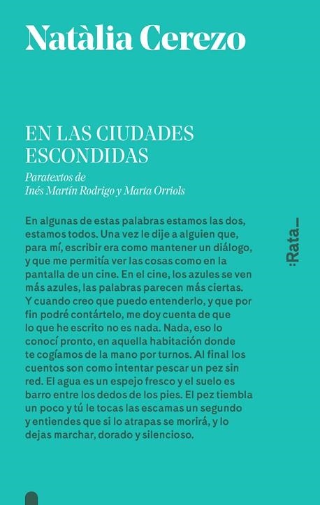 EN LAS CIUDADES ESCONDIDAS | 9788416738410 | CEREZO, NATÀLIA | Llibreria La Gralla | Librería online de Granollers