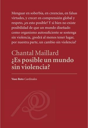 ES POSIBLE UN MUNDO SIN VIOLENCIA? | 9788494823268 | MAILLARD, CHANTAL | Llibreria La Gralla | Llibreria online de Granollers