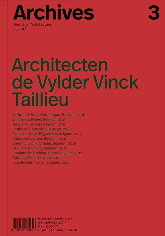 ARCHITECTEN DE VYLDER VINCK TAILLIEU | 9788494767821 | VV.AA | Llibreria La Gralla | Llibreria online de Granollers