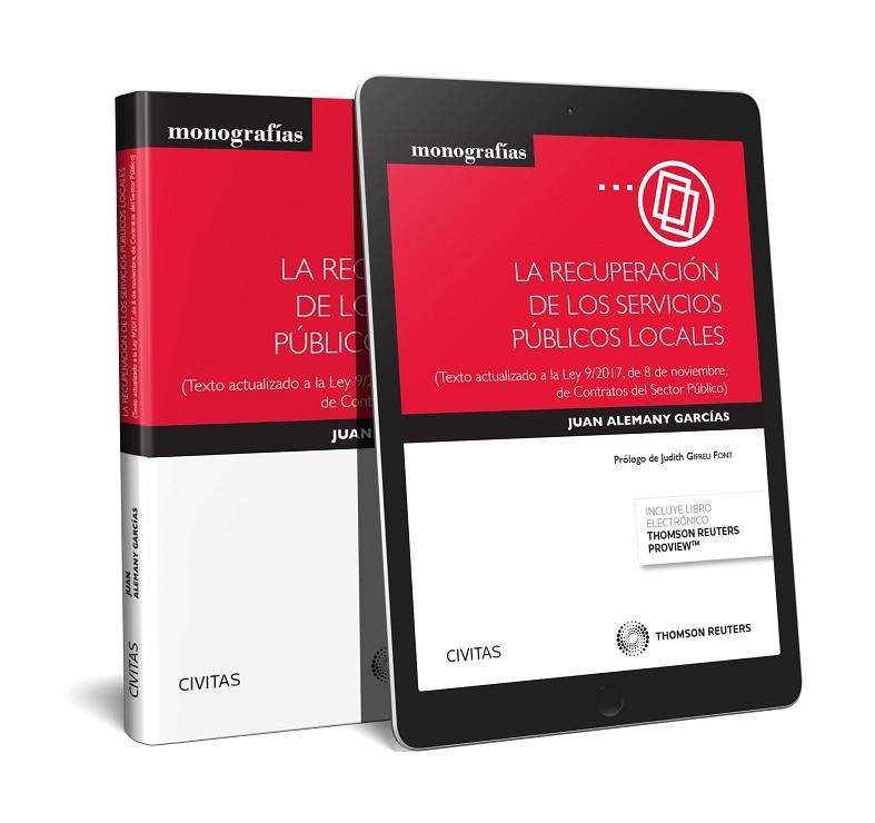 LA RECUPERACIÓN DE LOS SERVICIOS PÚBLICOS LOCALES (PAPEL + E-BOOK) | 9788491977261 | ALEMANY GARCÍAS, JUAN | Llibreria La Gralla | Librería online de Granollers