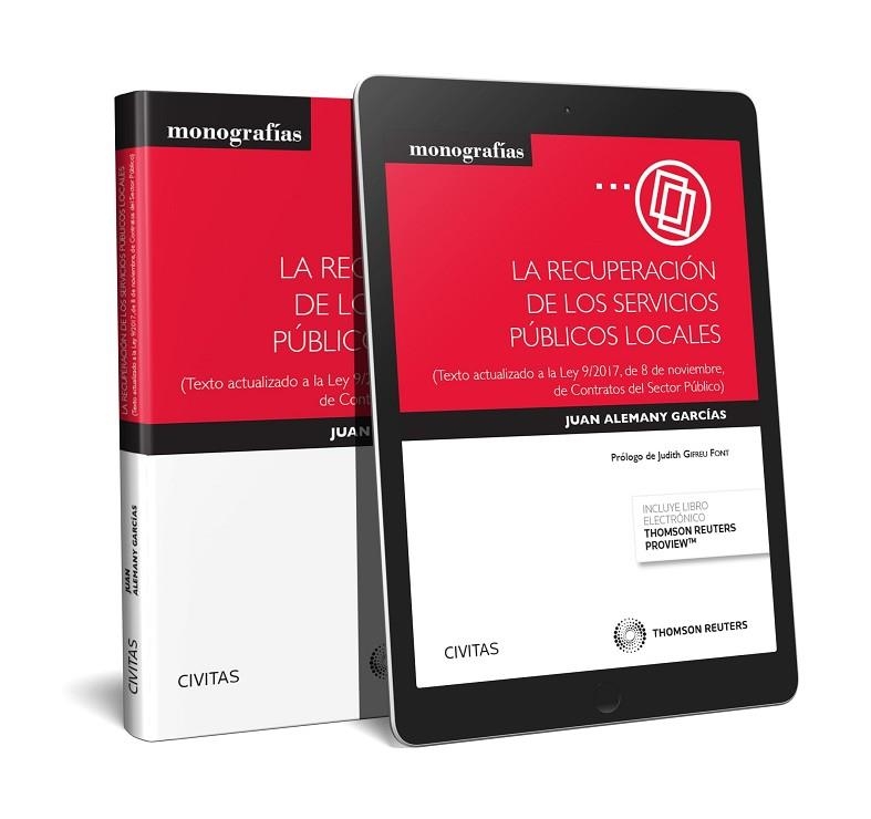 LA RECUPERACIÓN DE LOS SERVICIOS PÚBLICOS LOCALES (PAPEL + E-BOOK) | 9788491977261 | ALEMANY GARCÍAS, JUAN | Llibreria La Gralla | Llibreria online de Granollers