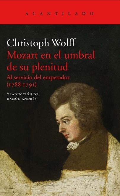 MOZART EN EL UMBRAL DE SU PLENITUD | 9788417346089 | WOLFF, CHRISTOPH | Llibreria La Gralla | Llibreria online de Granollers