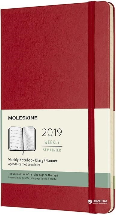 AGENDA MOLESKINE 2019 SETMANA VISTA VERMELLA | 8058341715871 | MOLESKINE | Llibreria La Gralla | Llibreria online de Granollers