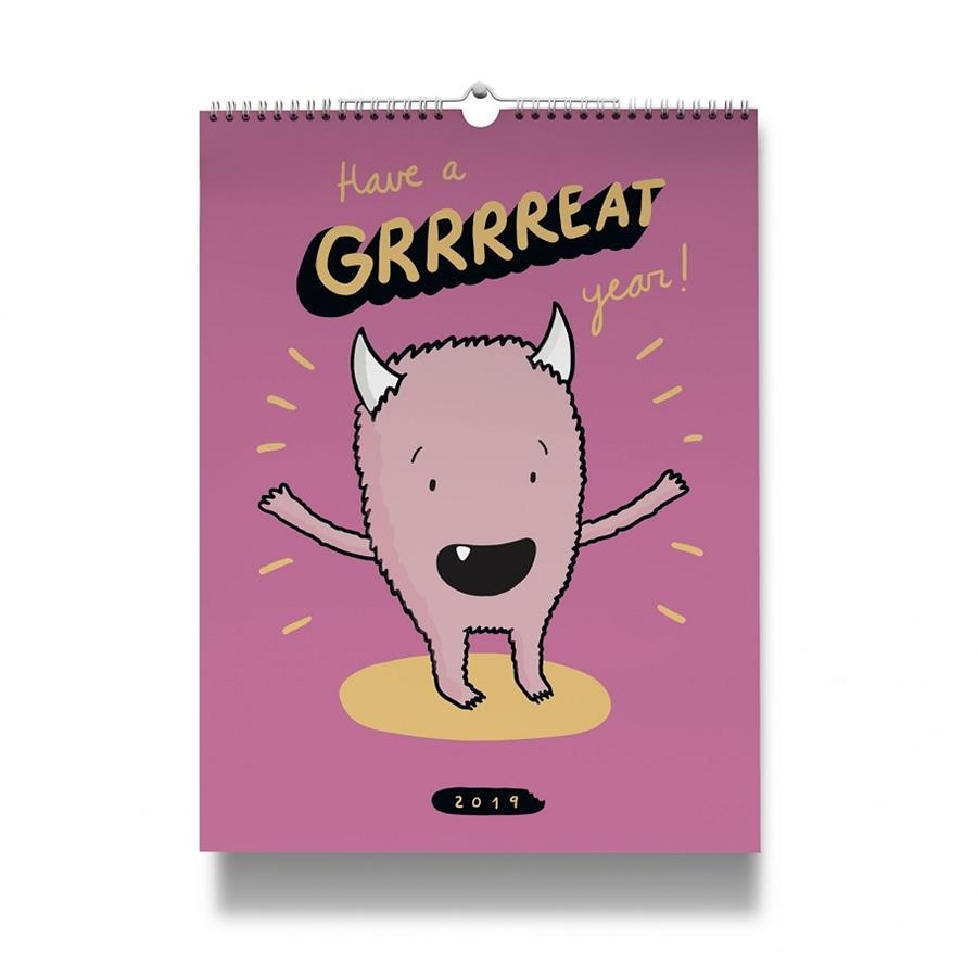 CALENDARIO 2019 HAVE A GRRRREAT YEAR! | 8432715103387 | LYONA | Llibreria La Gralla | Librería online de Granollers