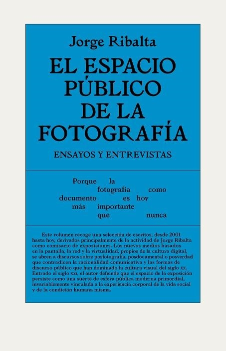 ESPACIO PÚBLICO DE LA FOTOGRAFÍA, EL | 9788494820502 | RIBALTA, JORGE | Llibreria La Gralla | Llibreria online de Granollers