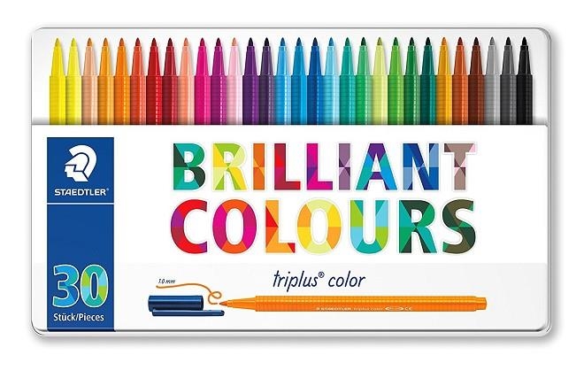 CAIXA METÀL·LICA 30 RETOLADORS BRILLIANT COLORS STAEDTLER | 4007817337141 | Llibreria La Gralla | Llibreria online de Granollers