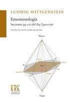 FENOMENOLOGÍA | 9788483672303 | WITTGENSTEIN, LUDWIG | Llibreria La Gralla | Librería online de Granollers