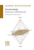 FENOMENOLOGÍA | 9788483672303 | WITTGENSTEIN, LUDWIG | Llibreria La Gralla | Llibreria online de Granollers