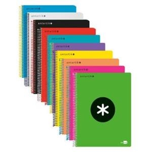 LLIBRETA ANTARTIK ESPIRAL A4 QUADRICULA 5MM COLORS  | 8423473911574 | Llibreria La Gralla | Llibreria online de Granollers