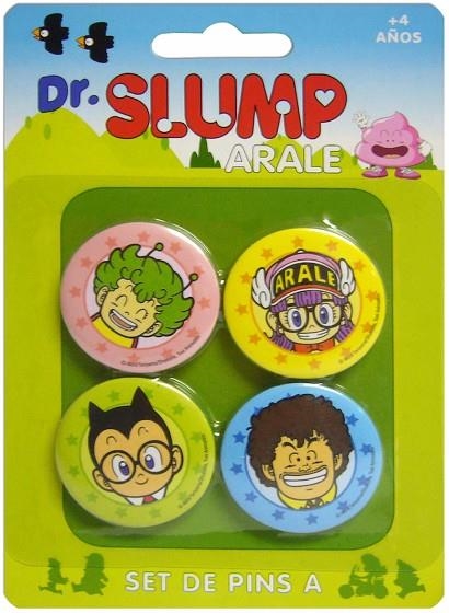 DR. SLUMP. SET DE PINS MODEL A | 8436535273299 | SD TOYS | Llibreria La Gralla | Librería online de Granollers