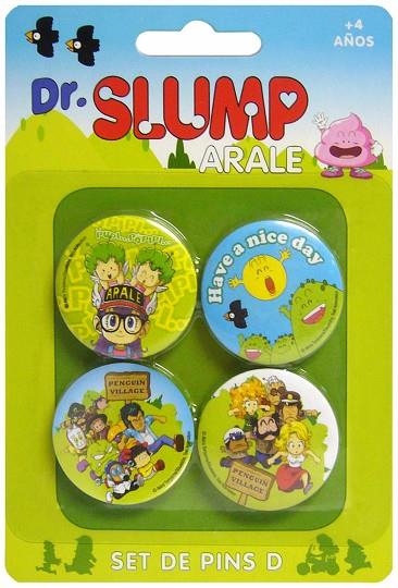 DR. SLUMP. SET DE PINS MODEL D | 8436535273329 | SD TOYS | Llibreria La Gralla | Librería online de Granollers