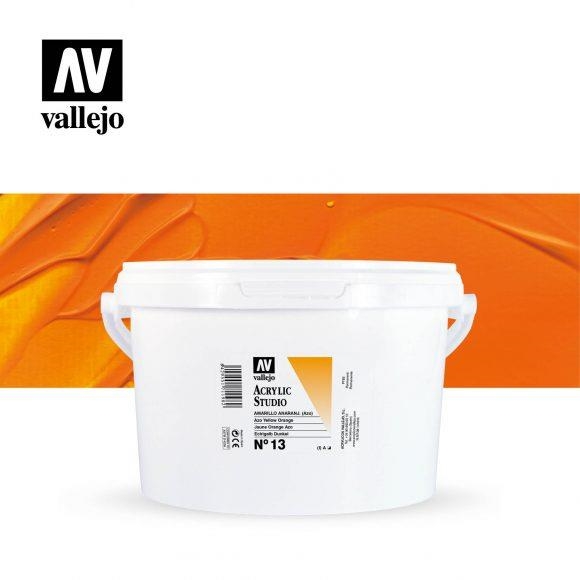 ACRÍLIC STUDIO VALLEJO 2000ML 13 GROC TARONJA | 8429551250139 | 25013 | Llibreria La Gralla | Llibreria online de Granollers