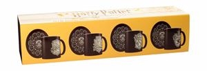 SET 4 MINI TAZAS CAFE CERAMICA CON PLATO HARRY POTTER EMBLEMAS | 8435450218361 | SD TOYS | Llibreria La Gralla | Llibreria online de Granollers