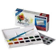 CAIXA AQUAREL.LA DALER ROWNEY AQUAFINE 12 PASTILLES | 5011386117058 | 131900001 | Llibreria La Gralla | Llibreria online de Granollers