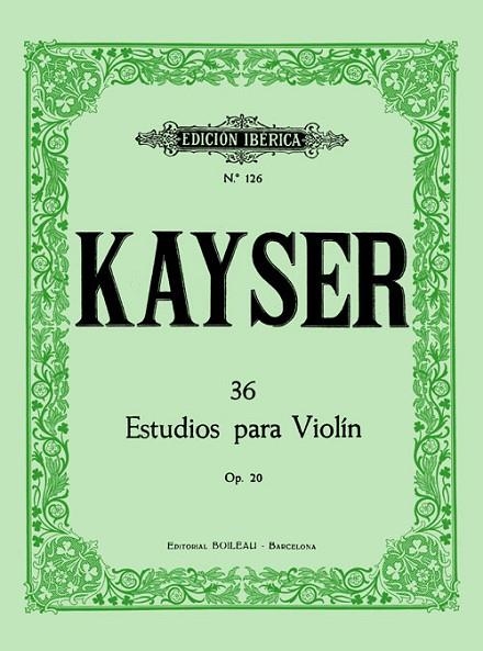 36 ESTUDIOS PARA VIOLÍN KAYSER | 9788480204422 | KAYSER, HEINRICH ERNST | Llibreria La Gralla | Llibreria online de Granollers