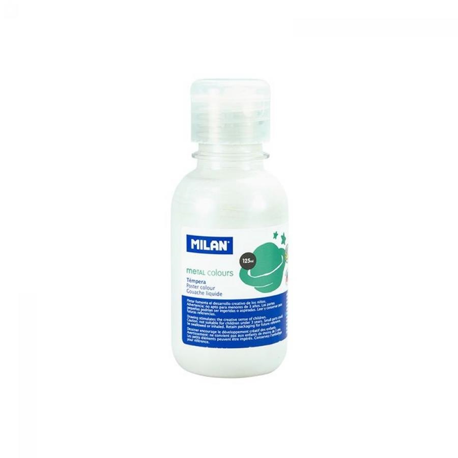 TEMPERA ESCOLAR MILAN 125ML BLANC METALIC | 8411574071389 | MIL33410 | Llibreria La Gralla | Llibreria online de Granollers