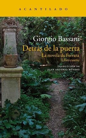 DETRÁS DE LA PUERTA | 9788417346386 | BASSANI, GIORGIO | Llibreria La Gralla | Llibreria online de Granollers