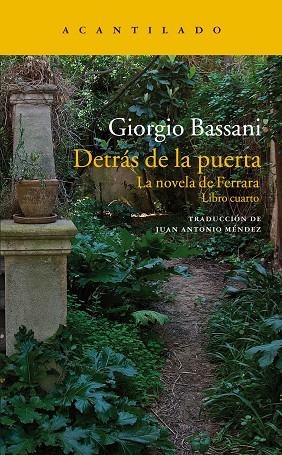 DETRÁS DE LA PUERTA | 9788417346386 | BASSANI, GIORGIO | Llibreria La Gralla | Librería online de Granollers
