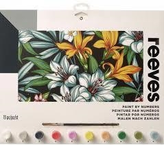 SET PINTURA-NUMEROS REEVES FLORS TROPICALS | 780804864380 | 780804864380 | Llibreria La Gralla | Llibreria online de Granollers