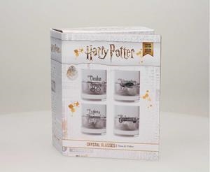 SET DE 4 VASOS DE CRISTAL HARRY POTTER HECHIZOS | 8435450217487 | SD TOYS | Llibreria La Gralla | Llibreria online de Granollers