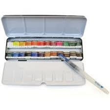 CAIXA AQUAREL·LES WINGO ARTIST METALL 24 PASTILLES | 3660310078860 | 431016000 | Llibreria La Gralla | Librería online de Granollers