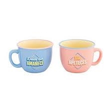 TASSES MR WONDERFUL DESDE QUE AMANECE ME APETECES (SET DE 2) | 8435460736879 | Llibreria La Gralla | Llibreria online de Granollers