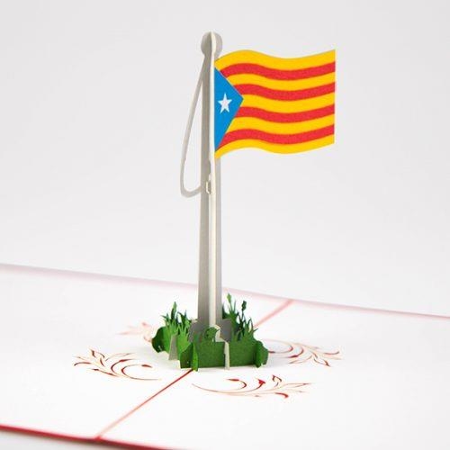 POSTAL XIU XIU BANDERA ESTELADA | 8436561580798 | XIUFLG001 | Llibreria La Gralla | Librería online de Granollers
