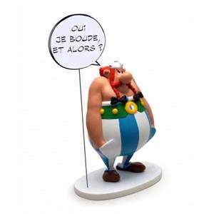 OBELIX BOCADILLLO "OUI JE BOUDE ET ALORS" FIGURA DE RESINA 25 CMS ASTERIX | 3521320001265 | PLASTOY | Llibreria La Gralla | Librería online de Granollers
