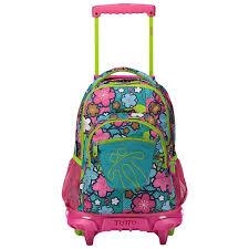 MOTXILLA RODES TOTTO ROSA VERDA 2019 | 7704875890348 | TOTMA03ECO006-1820P-9LJ | Llibreria La Gralla | Llibreria online de Granollers