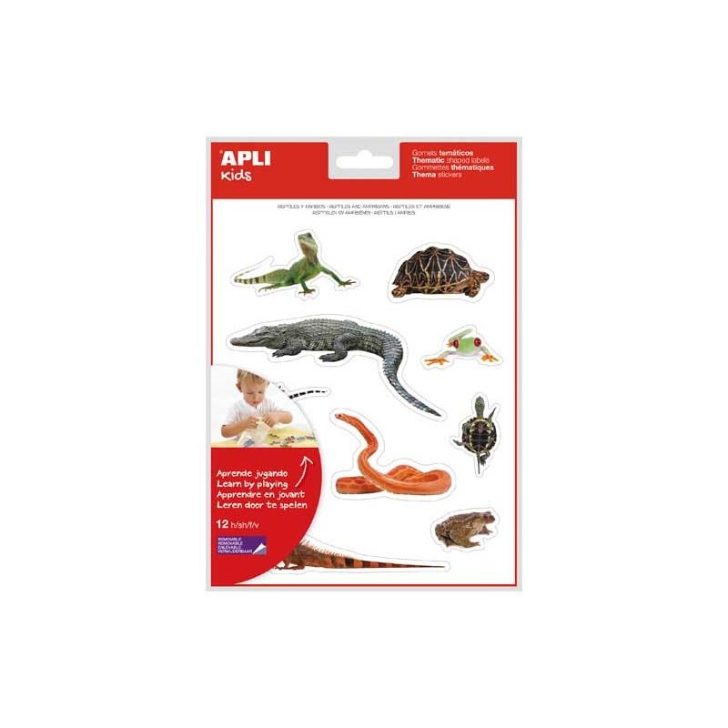 GOMETS AUTOADHESIUS REPTILS I AMFIBIS | 8410782176336 | APL17633 | Llibreria La Gralla | Llibreria online de Granollers