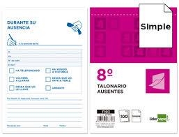 TALONARI LIDERPAPEL AUSENTES OCTAU 100 F | 8423473077706 | 7770 | Llibreria La Gralla | Llibreria online de Granollers