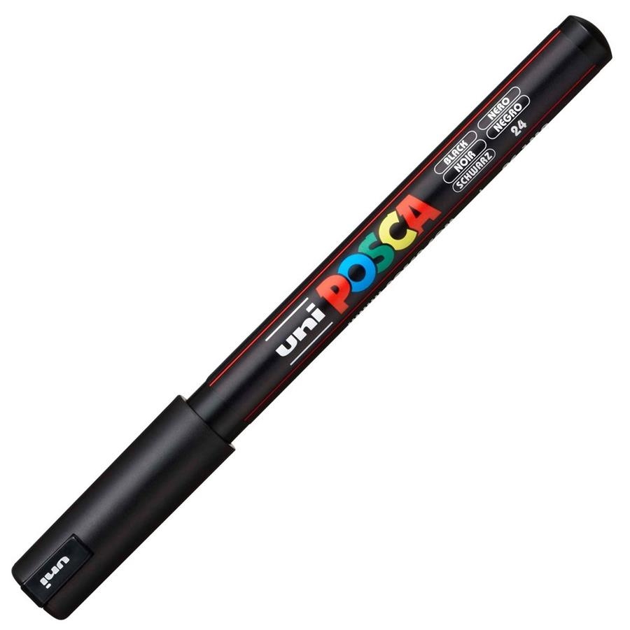 RETOLADOR POSCA PC 1MR 0.7MM NEGRE 24 | 4902778089866 | 289827000 | Llibreria La Gralla | Librería online de Granollers