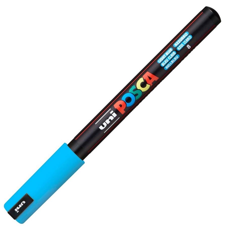 RETOLADOR POSCA PC 1MR 0.7MM BLAU CLAR 8 | 4902778089828 | 289785000 | Llibreria La Gralla | Librería online de Granollers