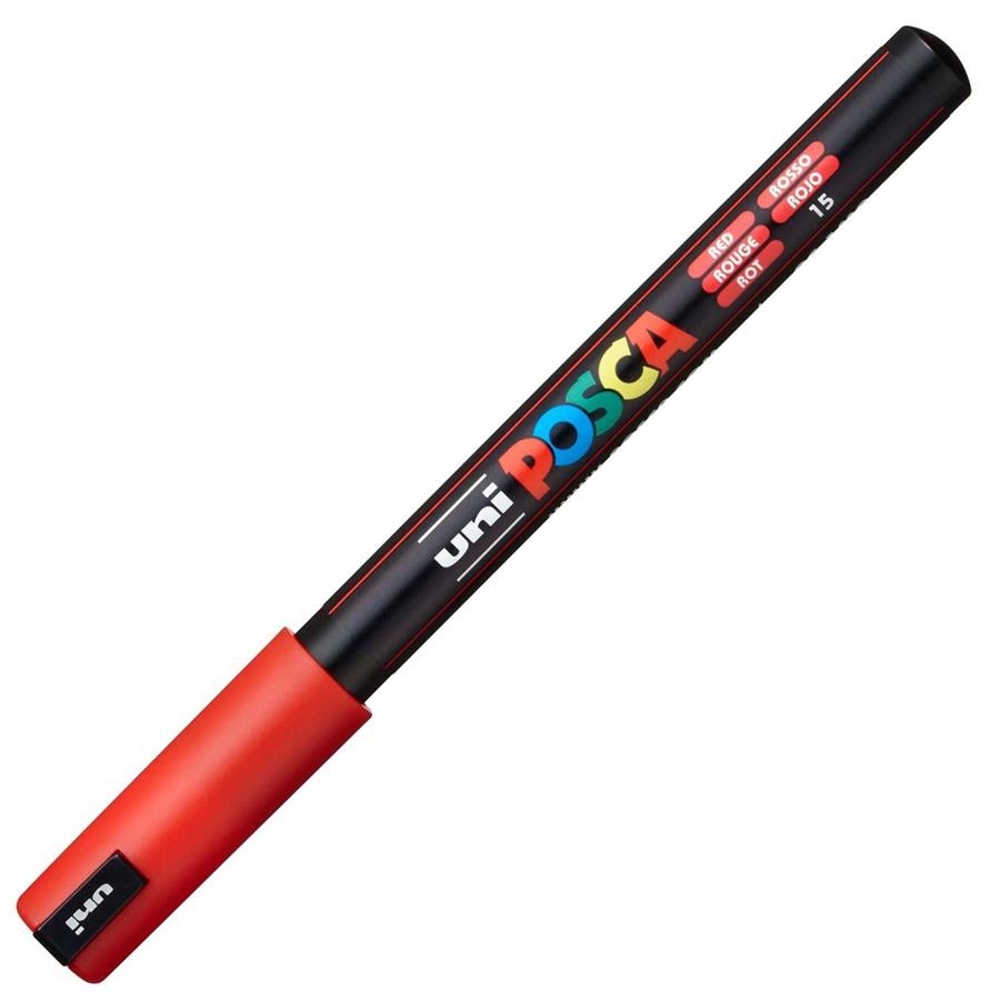 RETOLADOR POSCA PC 1MR 0.7MM VERMELL 15 | 4902778089859 | 289819000 | Llibreria La Gralla | Librería online de Granollers
