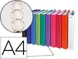 CARPESA 4 ANELLES 25 MM FOLI MINICLIP COLOR VERMELL | 8423473253117 | 25311 | Llibreria La Gralla | Llibreria online de Granollers