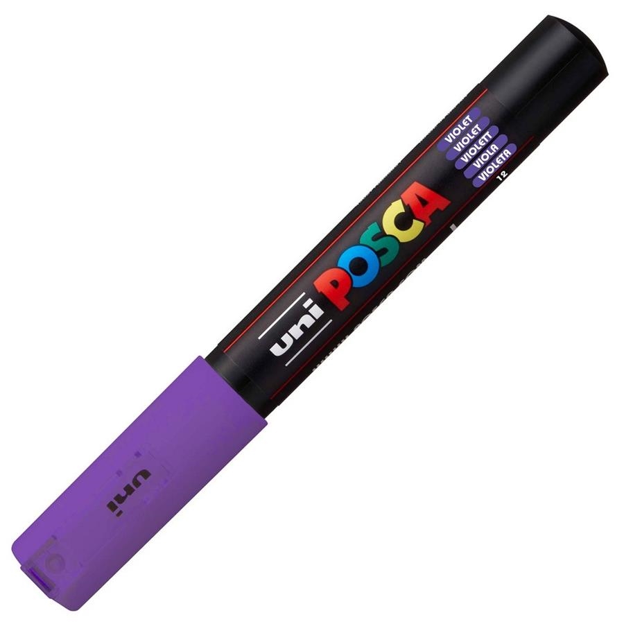 RETOLADOR POSCA PC 1M 1MM VIOLETA 12 | 4902778654019 | 017855000 | Llibreria La Gralla | Llibreria online de Granollers
