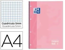 LLIBRETA A4 OXFORD EUROPEAN BOOK 1 ROSA CLAR 90 GR | 8412771007096 | 400040984 | Llibreria La Gralla | Llibreria online de Granollers