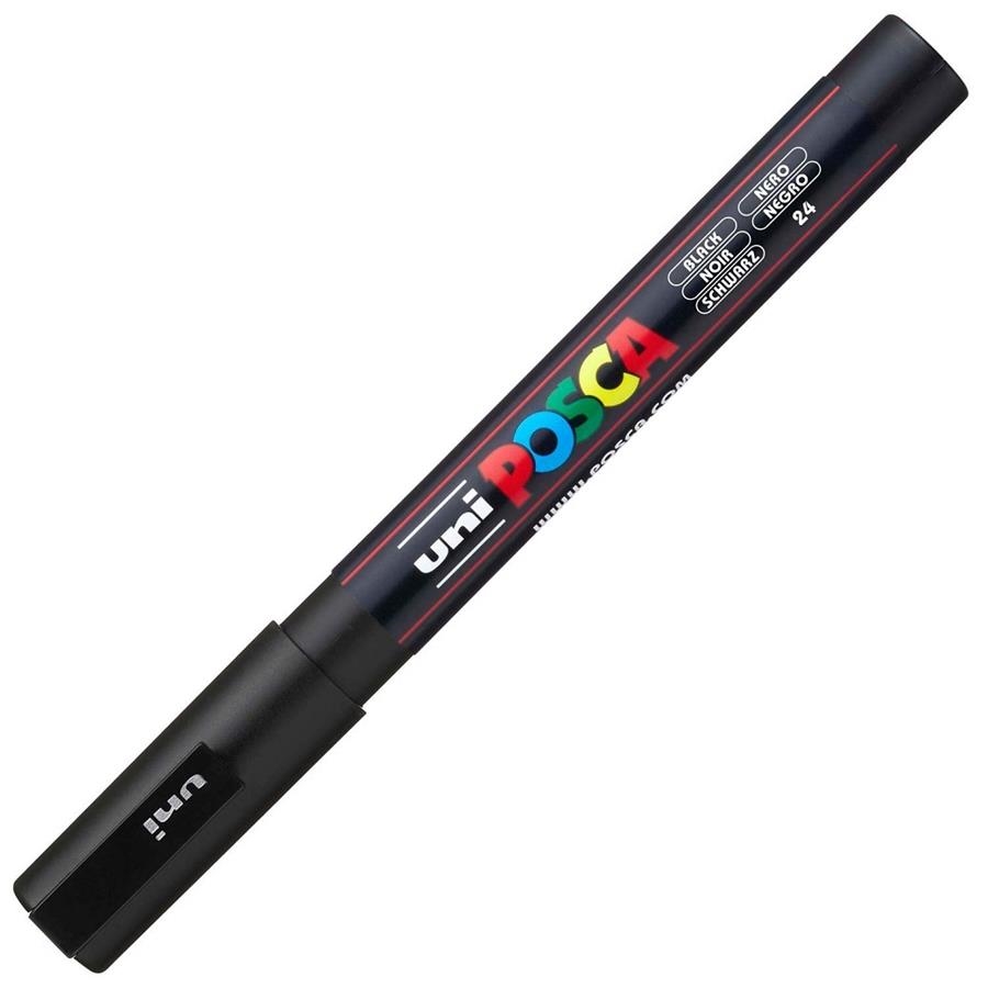 RETOLADOR POSCA PC 3M 1.3MM NEGRE 24 | 4902778915776 | 284711000 | Llibreria La Gralla | Llibreria online de Granollers