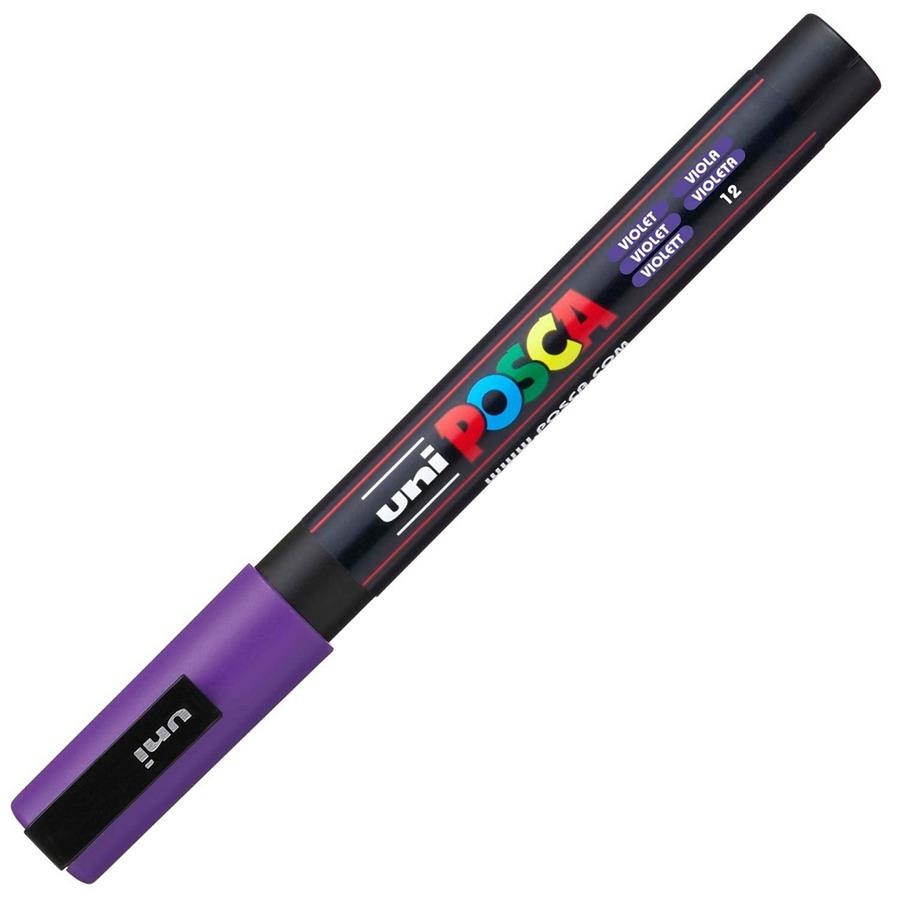 RETOLADOR POSCA PC 3M 1.3MM VIOLETA 12 | 4902778915844 | 284653000 | Llibreria La Gralla | Llibreria online de Granollers