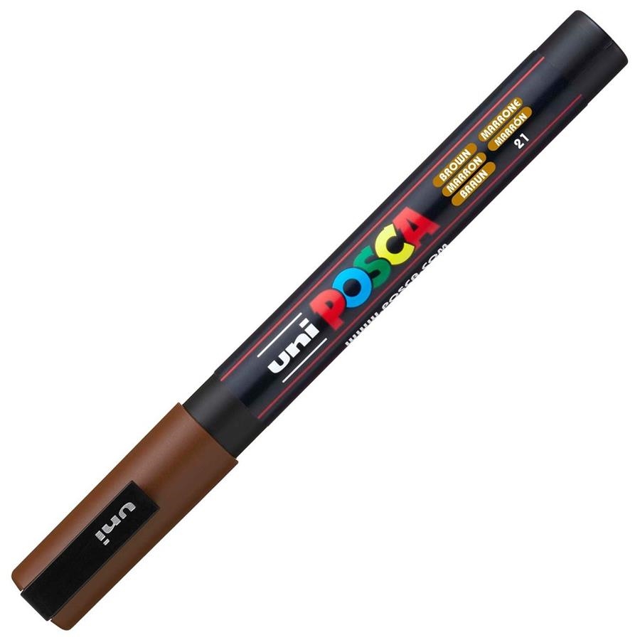 RETOLADOR POSCA PC 3M 1.3MM MARRO 21 | 4902778915813 | 284695000 | Llibreria La Gralla | Llibreria online de Granollers