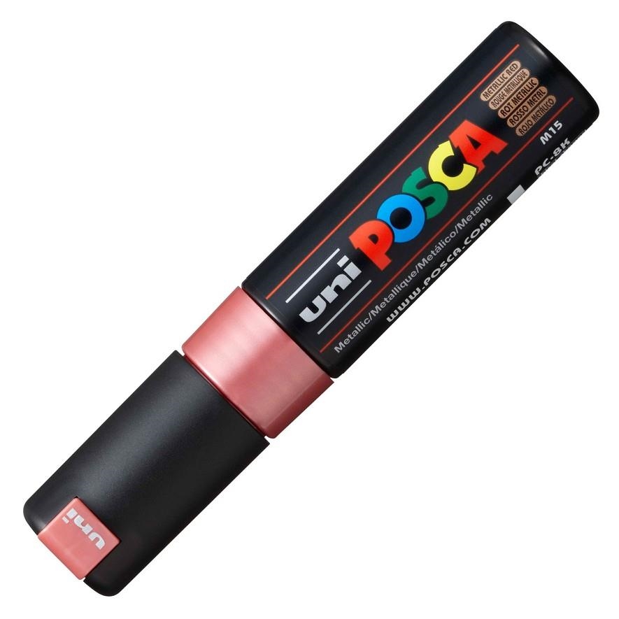RETOLADOR POSCA PC 8K 8MM VERMELL METAL·LIC M15 | 4902778113646 | 300731000 | Llibreria La Gralla | Llibreria online de Granollers