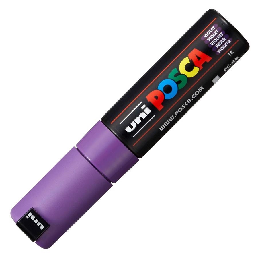 RETOLADOR POSCA PC 8K 8MM VIOLETA 12 | 4902778916520 | 300509000 | Llibreria La Gralla | Librería online de Granollers