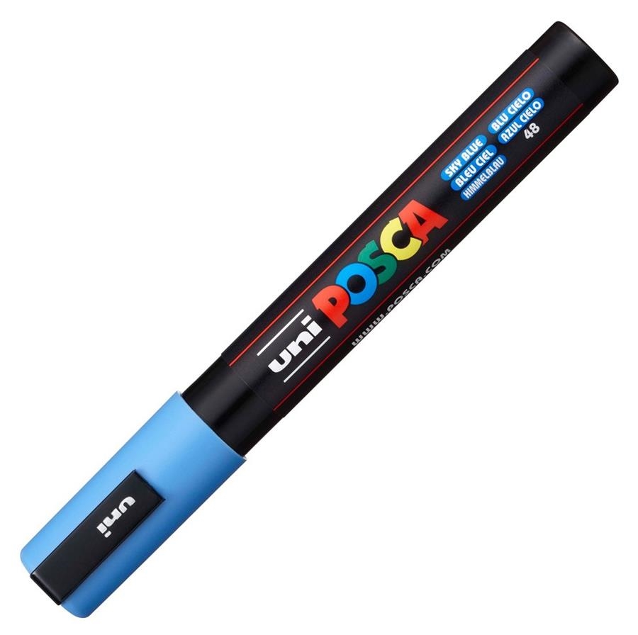 RETOLADOR POSCA PC 5M 2.5MM BLAU CEL 48 | 4902778036877 | 286716000 | Llibreria La Gralla | Llibreria online de Granollers