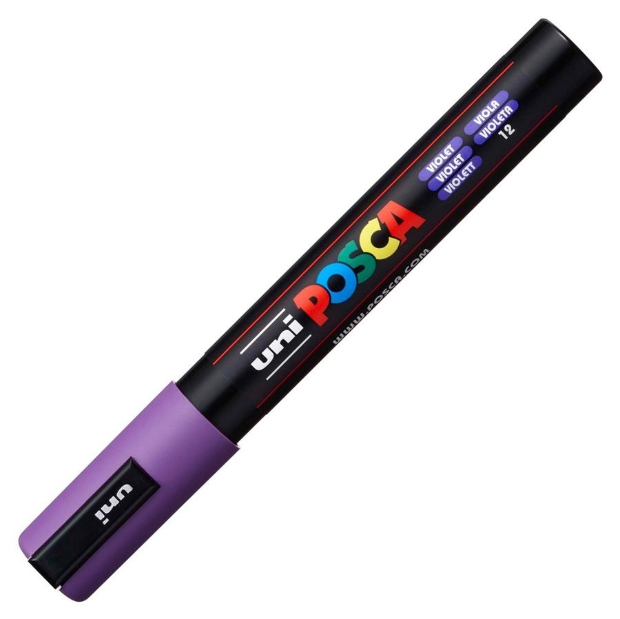 RETOLADOR POSCA PC 5M 2.5MM VIOLETA 12 | 4902778916186 | 286591000 | Llibreria La Gralla | Llibreria online de Granollers