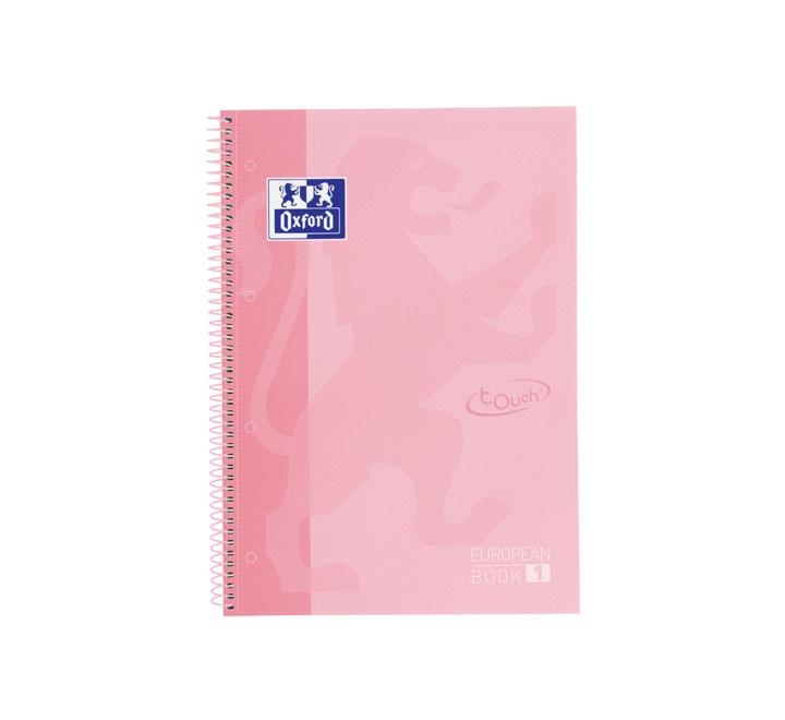 LLIBRETA A4 OXFORD EUROPEAN BOOK 1 TOUCH ROSA PASTEL 90 GR | 8412771028190 | 400117272 | Llibreria La Gralla | Librería online de Granollers