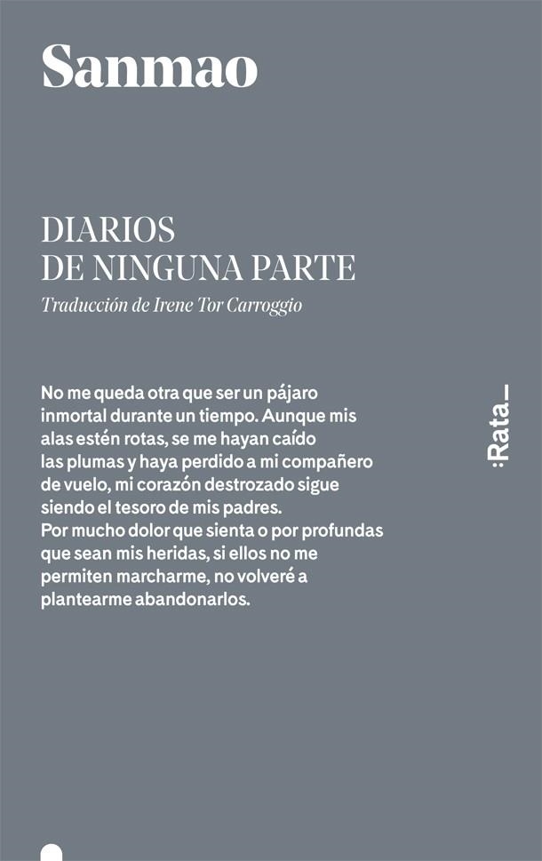 DIARIOS DE NINGUNA PARTE | 9788416738076 | SANMAO | Llibreria La Gralla | Librería online de Granollers