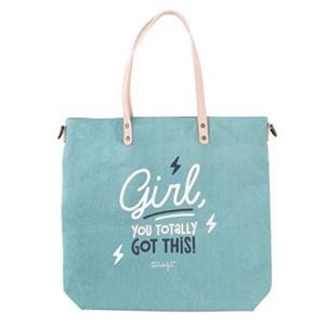 BOLSO MR WONDERFUL "GIRL YOU TOTALLY GOT THIS" | 8435460733724 | MR.WONDERFUL | Llibreria La Gralla | Llibreria online de Granollers