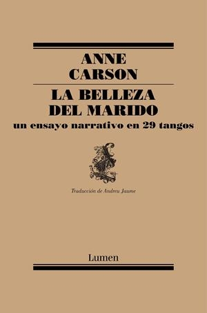 BELLEZA DEL MARIDO, LA | 9788426407184 | CARSON, ANNE | Llibreria La Gralla | Librería online de Granollers