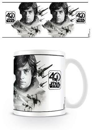 TAZA CERAMICA STAR WARS 40TH ANIVERSARY LUKE SKYWALKER | 5050574246552 | PYRAMID | Llibreria La Gralla | Librería online de Granollers