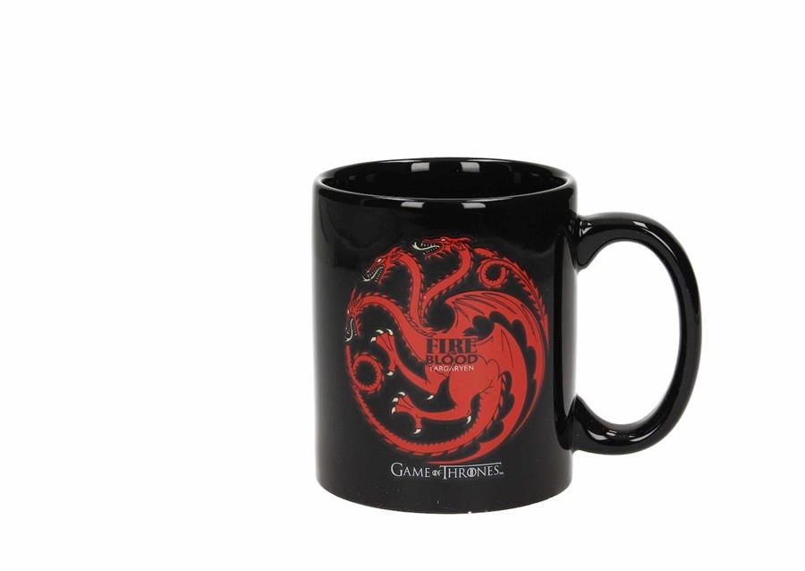 TAZA CERAMICA GAME OF THRONES. ESCUDO TARGARYEN | 8436535273008 | SD TOYS | Llibreria La Gralla | Librería online de Granollers